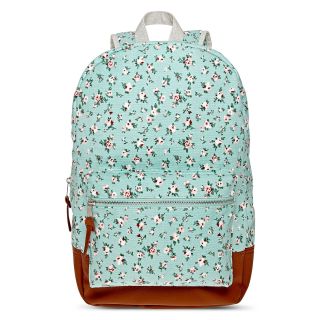 OLSENBOYE Floral Ditsy Print Mint Dome Backpack, Mint (Green), Womens