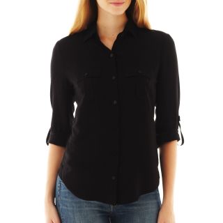 A.N.A Two Pocket Top, Black