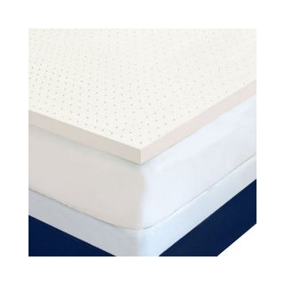 Authentic Comfort 2 4 lb. High Density Memory Foam Mattress Topper, Beige