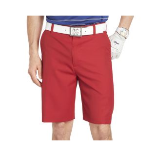 Izod Golf Flat Front Shorts, Red, Mens