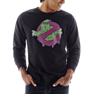 Long Sleeve Ghostbusters Fleece Pullover, Black, Mens