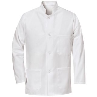 Chef Designs Military Bus Coat Big and Tall, White