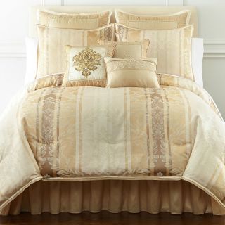Florence 7 pc. Jacquard Comforter Set, Gold