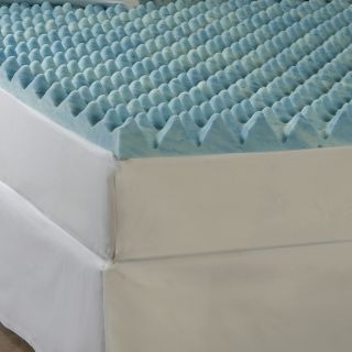 Gel Memory Loft 4  Foam Mattress Topper, Blue