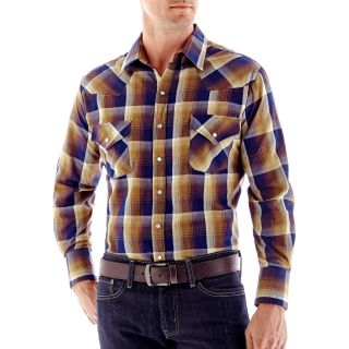 Ely Cattleman Plaid Shirt, Tan, Mens