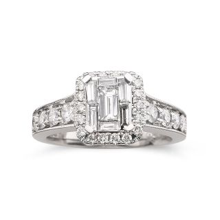 Harmony Eternally in Love 1 CT. T.W. Diamond Bridal Ring, White/Gold, Womens