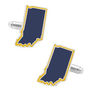 Indiana Cufflinks, Navy, Mens