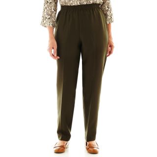 Cabin Creek Pull On Pants   Plus, Olive, Womens