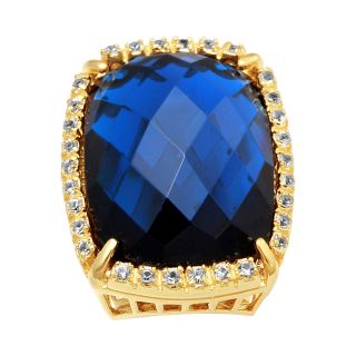 Alexandra Gem Lab Created Blue Spinel & White Sapphire Ring, Womens