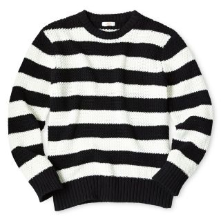 JOE FRESH Joe Fresh Striped Sweater   Boys 4 14, Black, Boys