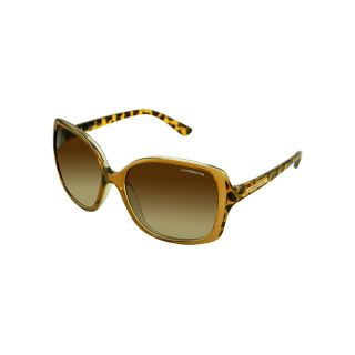 LIZ CLAIBORNE Hustle Square Frame Sunglasses, Tort Misc., Womens
