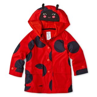 Carters Ladybug Rain Jacket   Girls 2t 4t, Red, Red, Girls