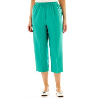 Cabin Creek Pull On Pocket Cropped Pants, Beach Glass, Womens