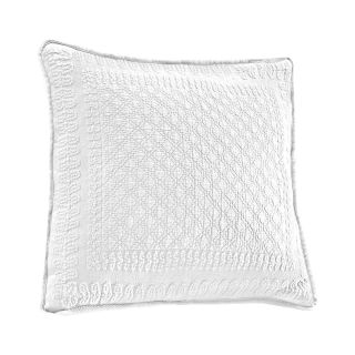 Historic Charleston Collection King Charles 18 Square Decorative Pillow, White