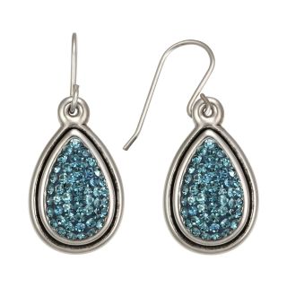 Montana Blue Crystal Teardrop Earrings, Womens