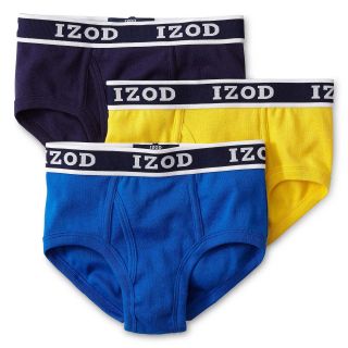 Izod 3 pk. Briefs   Boys 8 20, Cnry/dkblu, Boys