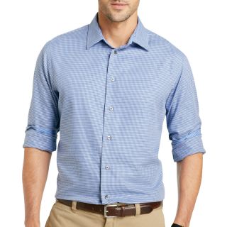 Van Heusen Original Button Front Shirt, Blue, Mens