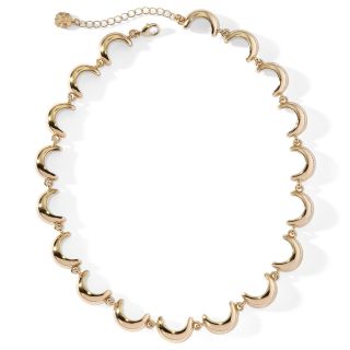 MONET JEWELRY Monet Gold Tone Scalloped Collar Necklace