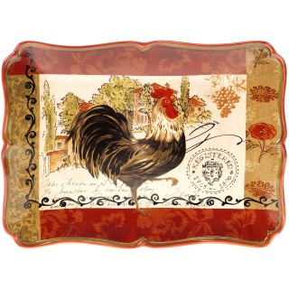 Tuscan Rooster 16x12 Rectangular Platter