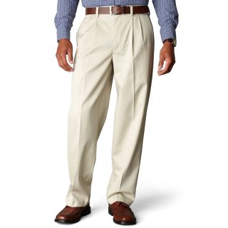 Dockers D4 Signature Relaxed Fit Pleated Khakis, Cloud, Mens