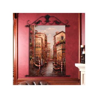 Grand Canal Canvas Painting with Metal Rods