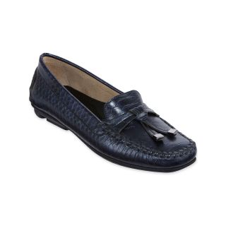 St. Johns Bay Melissa Croco Embossed Loafers, Navy, Womens