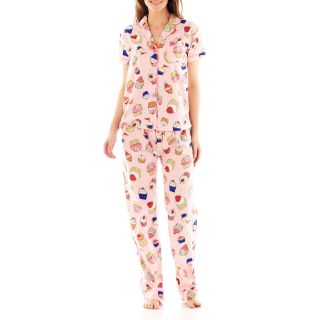 INSOMNIAX Pajama Set, Pink, Womens