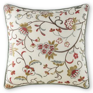 Home Expressions Jacobean Stripe 18 Square Decorative Pillow