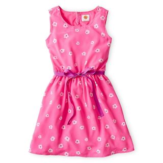 Total Girl Floral Sleeveless Dress   Girls 6 16 and Plus, Pink, Girls