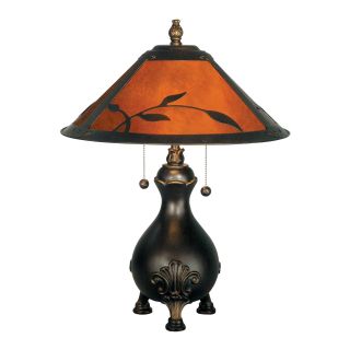 Dale Tiffany Mica Table Lamp, Amber