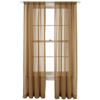 ROYAL VELVET Lantana Rod Pocket Curtain Panel, Ultra Bronze