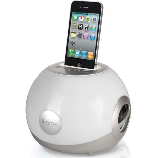 Ihome LED Color Changing Portable Stereo, White