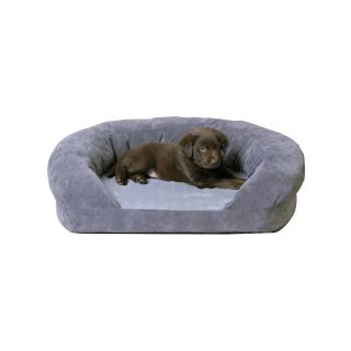 Bolster Sleeper Pet Bed, Gray