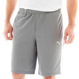 Puma Striped Shorts, White/Grey, Mens