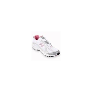 New Balance 496 Womens Walking Shoes, White/Pink