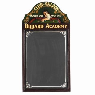 Billiard Academy Chalkboard