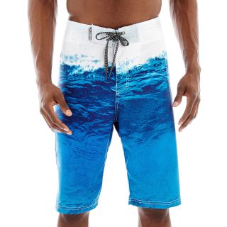 Ocean Current Board Shorts, Blue, Mens