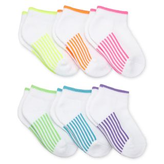 Maidenform 6 pk. Low Cut Socks   Girls, White, Girls