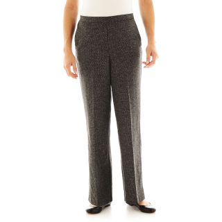 Alfred Dunner On the Red Carpet Tweed Pull On Pants, Black, Womens