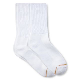 Gold Toe GoldToe 2 pk. Non binding Crew Socks, White, Womens
