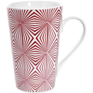 Red Vanilla Kaleidoscope Set of 4 Mugs