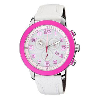 Drive from Citizen Eco Drive Womens White & Pink Chronograph Watch AT2230 03A