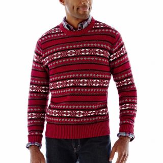 Dockers Nordic Cotton Sweater, Red, Mens