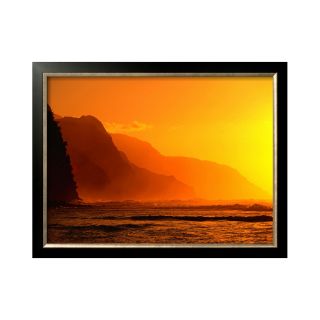 ART A Golden Sunset Framed Photo Wall Art