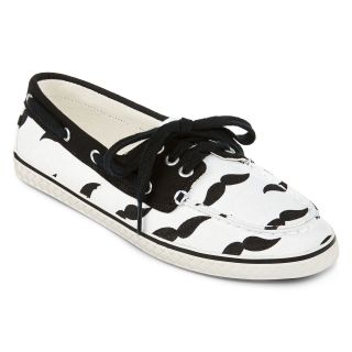 ARIZONA Skippy Boat Shoes, White, Womens