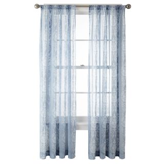ROYAL VELVET Bailey Rod Pocket Curtain Panel, Blue