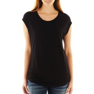 A.N.A Studded Top, Black