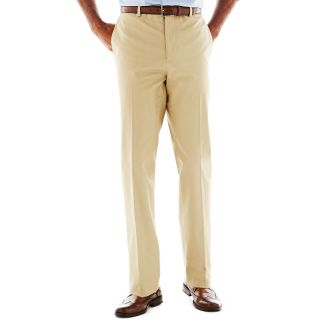 CLAIBORNE Stretch Cotton Pants, Uniform Khaki, Mens