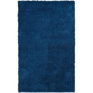 MarthaRugs Soft Shag Rectangular Rug, Ink (Dark Blue)