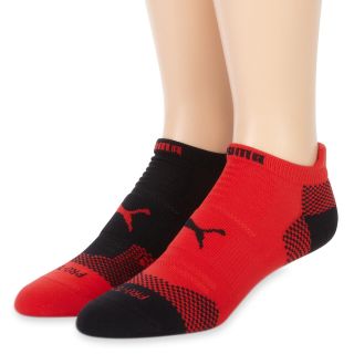 Puma 2 pk. Pro Tech Low Cut Socks, Red, Mens